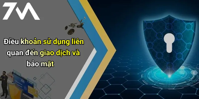 Điều khoản sử dụng liên quan đến giao dịch và bảo mật