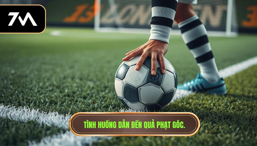 1. Tình huống dẫn đến quả phạt góc.