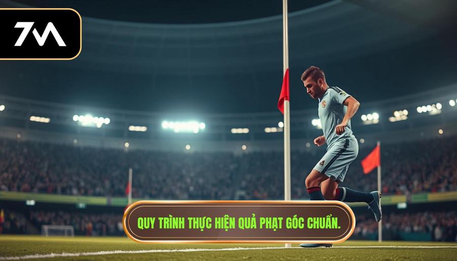 2. Quy trình thực hiện quả phạt góc chuẩn.